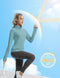 FKEEP WOMEN'S SUN SHIRTS LONG SLEEVE ATHLETIC UPF 50+ TOP WITH THUMB HOLES - XS - Brand New
