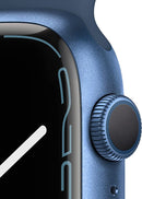 For Parts: APPLE WATCH SERIES 7 GPS 45 BLUE ALUMINUM MKN83LL/A CRACKED SCREEN/LCD