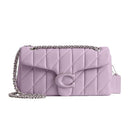 COACH QUILTED TABBY SHOULDER BAG 26 WITH CHAIN SOFT PURPLE - SOFT PURPLE - Brand New