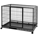 AMAZON BASICS PORTABLE HEAVY DUTY STACKABLE DOG KENNEL TRAY 48.2" L - BLACK - Like New