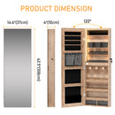 GENERIC 14.6" WIDE JEWELRY ARMOIRE - BROWN - Scratch & Dent