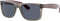 RAY-BAN RB4165 Justin Rectangular Sunglasses - Dark Grey Rubber Transparent Like New