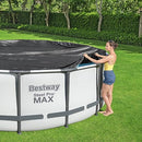 Bestway Flowclear PVC Round 15 Foot Pool Cover Frame Pools with Drain Holes - Brand New