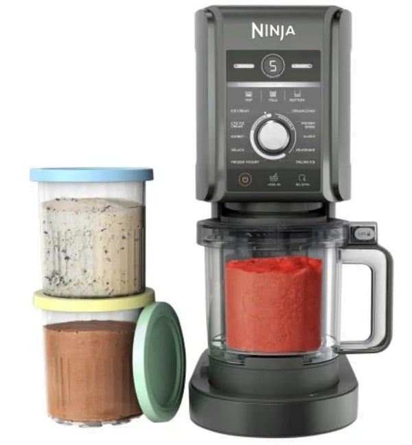 Ninja Creami Deluxe 11-in-1 Ice Cream and Frozen Drink Maker - BLACK/GRAY Like New