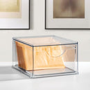 IDESIGN CLEAR PLASTIC STORAGE DRAWER, STACKABLE ORGANIZER FOR BATHROOM - CLEAR - Brand New