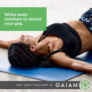Gaiam Exercise & Fitness Mat - Premium Dry-Grip Thick Non Slip for Hot Yoga - Brand New