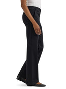 112354599 LEE WRINKLE FREE MID RISE BOOTCUT PANT SIZE 16 UNION-ALL BLACK - Like New