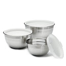 CUISINART MIXING BOWL SET STAINLESS STEEL 3-PIECE CTG-00-SMB - Silver Like New