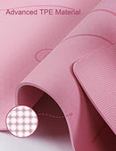 1/4 Thick Yoga Mat Eco Friendly TPE with Carrying Strap B08767CHXZ - Purple - Brand New