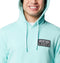 COLUMBIA MEN'S COLUMBIA PFG CASTBACK HOODIE SIZE: MEN M GULF STREAM/BLACK - Brand New