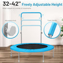 LYROMIX 40" / 48" REBOUNDER TRAMPOLINE, ADULTS, MINI FITNESS TRAMPOLINE BLUE - Like New
