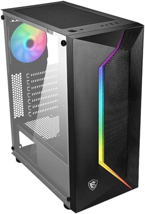 MSI Mid-Tower PC Gaming Case - MAG Vampiric 100R – 306-7G07R25-809 - Like New