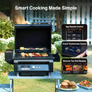 ASMOKE ESSENTIAL PORTABLE WOOD PELLET GRILL AND SMART SMOKER BUILT IN SCREEN - Like New