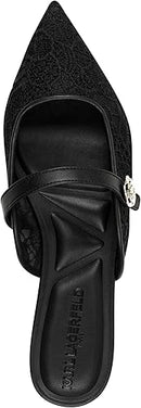 KARL LAGERFELD PARIS KARL LAGERFELD CUSHIONED INSOLE VADYN SIZE WOMEN 8.5, BLACK - Like New