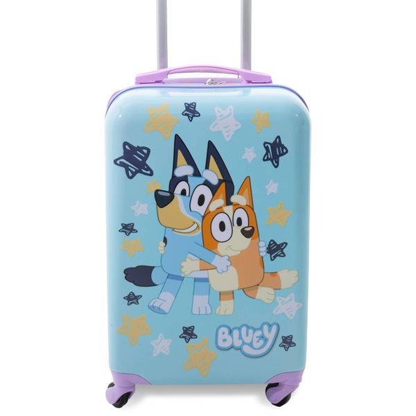 BLUEY HARDSIDE CARRY ON SPINNER SUITCASE - BLUE - Like New