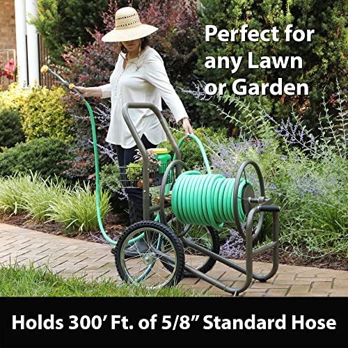 LIBERTY GARDEN 880 INDUSTRIAL 2-WHEEL PNEUMATIC TIRE REEL CART - BRONZE - Like New