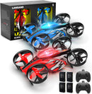 LANSAND 2Pack Mini Drones for Kids, Beginners, Adults EC200 - Blue&Red - Like New