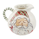 Mud Pie Christmas Santa Pitcher, Multi, 90 oz - Brand New