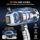 TVGOO PORTABLE HANDHELD WELDING MACHINE 110V IGBT ARC-120 Gray - Like New