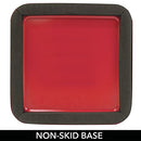 mDesign Small Square 2.3 Gallon Trash Can Wastebasket Garbage Bin - Red - Brand New