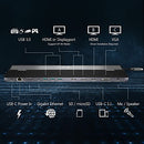 J5CREATE USB TYPE C DOCKING STATION WITH 100W PD CHARGER JCD543P - BLACK/GRAY - Like New