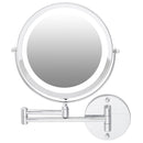 OVENTE Lighted Mirror, 9" 1x/7x, LED Lights, 360° Rotate Arm MFW85CH1X7X -Chrome - Like New