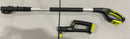 SUN JOE 2-IN-1 HANDHELD POLE LEAF BLOWER KIT W/ 2.0-AH BATTERY, BLACK/GREEN - Like New