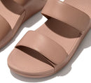 FITFLOP WOMEN'S LULU ADJUSTABLE LEATHER SLIDES CASUAL SANDALS - SIZE: 5 - BEIGE - Like New