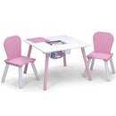 DELTA CHILDREN 4-PIECE TODDLER PLAYROOM SET, PINK/WHITE - Like New