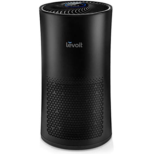 LEVOIT AIR PURIFIERS FOR HOME LARGE ROOM WITH AIR QUALITY MONITOR - BLACK - Like New