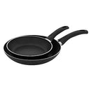 HENCKELS EVERLIFT 2-PIECE NONSTICK FRYING PAN SET, 8-INCH AND 10-INCH - BLACK - Like New