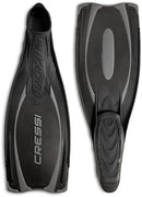 Cressi Reaction Pro Full Foot Pocket Fins, Black, 44/45 [Duplicate] - Brand New