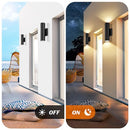 GOBRIGHT 4-PACK MODERN OUTDOOR WALL LIGHT 12W 3000K LED CYLINDER EXTERIOR LIGHT - Like New