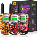 LOOIKOOS Walkie Talkies 2 Way Radio Toys Gifts 3 Pack - Yellow- Red- Pink - Like New