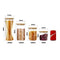 SIXAQUAE Glass Food Storage Containers Jar Seal Bamboo Lids 4 Pack 1000ml - Like New