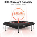 BCAN 40" Foldable Mini Trampoline Fitness Trampoline with Safety Pad - Like New