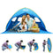 XIXIKANK 2 Seconds Easy Setup Pop-Up Beach Tent for 2-3 Persons - BLUE/YELLOW - Like New