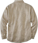 LEGENDARY WHITETAILS MEN'S CAMP REBEL SWEATER FLEECE SHIRT OATMEAL MARL SIZE L - Brand New
