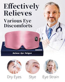 FACEMOON HEATED EYE MASK WARM COMPRESS: SILK CORDLESS HEATING PAD - PINK - Like New