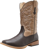 09-020-1900-0013 ROPER CLASSIC SQUARE TOE MID CALF COWBOY BOOTS Brown Size 10 - Brand New