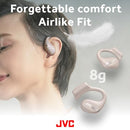 JVC NEW NEARPHONES OPEN EAR TRUE WIRELESS SINGLE EAR USE HA-NP50T - BEIGE - Like New