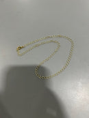GENERIC SOLID GOLD CHAIN NECKLACE - GOLD - Like New