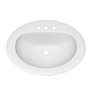 PROFLO Rockaway 20-1/2" Oval Vitreous China Drop In Bathroom Sink - Brand New