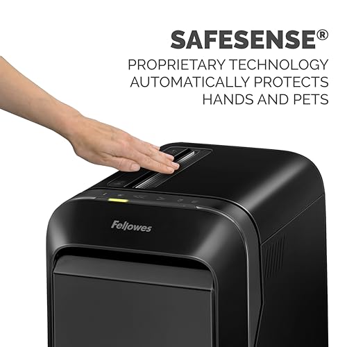 Fellowes LX190 20 SHEET P-4 CROSS-CUT, HEAVY DUTY PAPER OFFICE SHREDDER - BLACK Like New