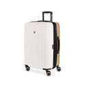 SwissGear Duet Expandable Luggage, Medium Luggage Spinner Wheels - IVORY/TAUPE - Brand New
