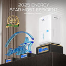 WELLSLE ENERGY STAR 52 PINT DEHUMIDIFIER WITH DRAIN HOSE AND 1.59 GAL - WHITE - Like New