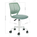 Homy Casa Armless Home Office Desk Chair Colorful Soft Mesh Desk Chair - Green - Like New
