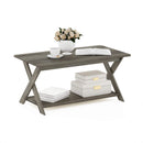 FURINNO MODERN SIMPLISTIC COFFEE TABLE 35.4 X19.6 X16 - FRENCH - Scratch & Dent