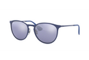 RAY-BAN ERIKA METAL RUBBER ELETRIC BLUE FRAME BLUE LIGHT FLASH GRAY 54-19-145-2N - Like New