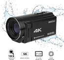 Vivitar 4K Camcorder Ultra HD Lens Recording with 56MP DVR48K - Black Like New